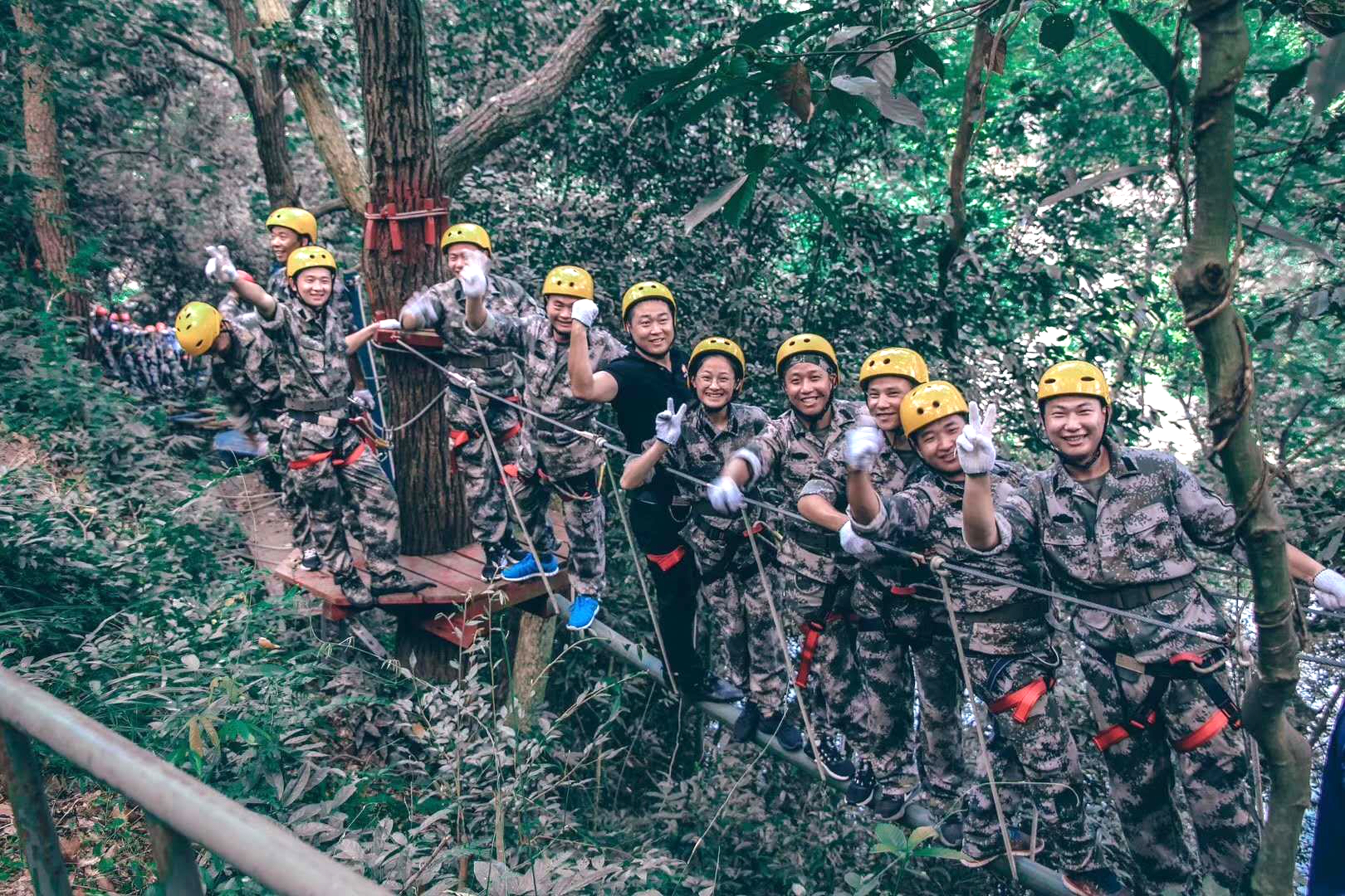 【軍事日活動】ku娛樂真人體育平臺下載集團人武部組織民兵應急分隊開展野外拓展活動
